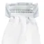 Equetech Deluxe Pre-Tied Stock Tie - Diamante Band/White