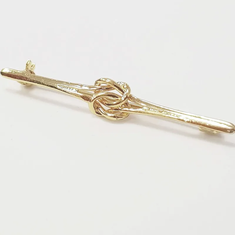 Equetech Knot Stock Pin - Gold-1
