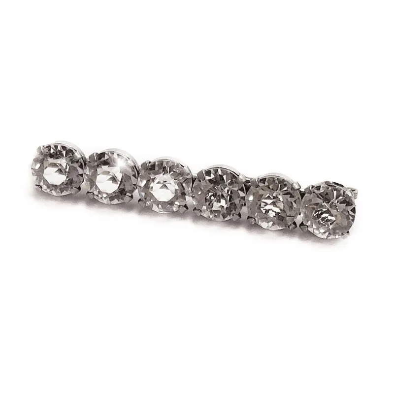 Equetech Vintage Crystal Stock Pin - Silver
