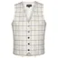 Equetech Tattersall Womens Show Vest - Gold/Black Check