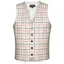 Equetech Tattersall Womens Show Vest-Red/Black Check