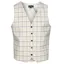 Equetech Tattersall Mens Competition Vest - Gold/Black Check