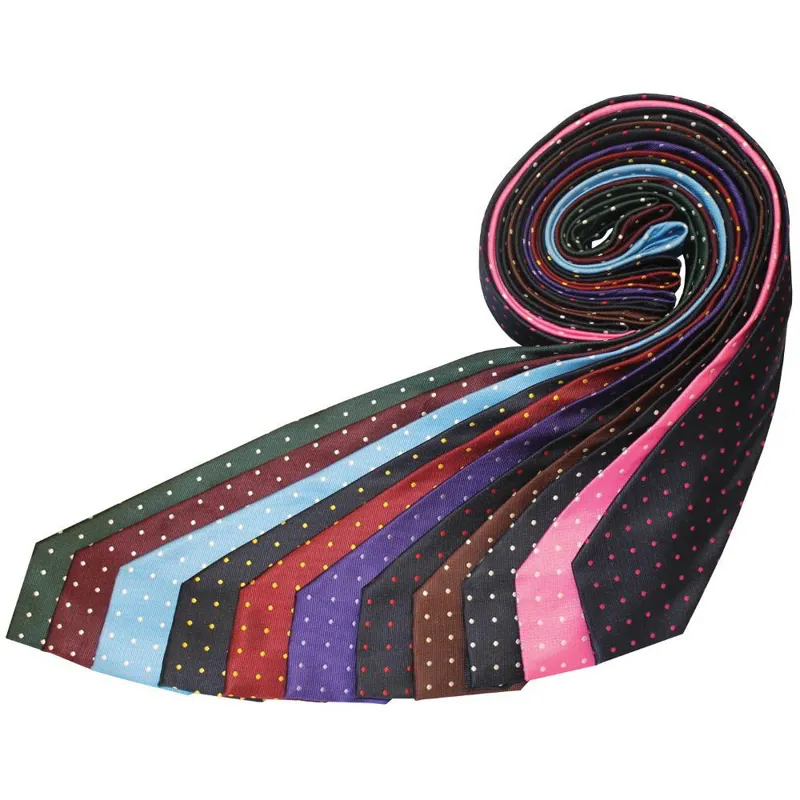 Equetech Polka Dot Adult Show Tie - Fuchsia/White-1