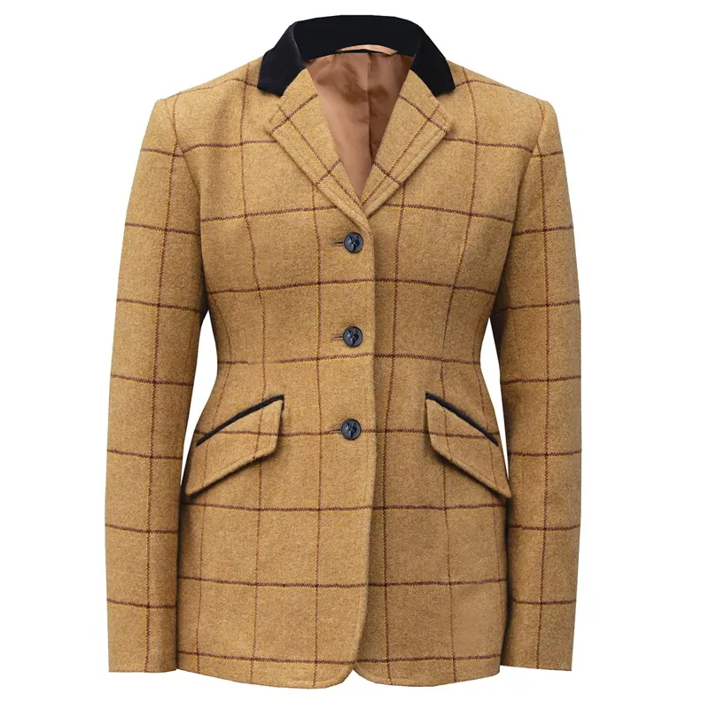 Equetech Wheatley Deluxe Tweed Junior Show Jacket - Brown