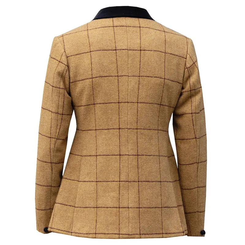 Equetech Wheatley Deluxe Tweed Junior Show Jacket - Brown-1