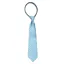 Equetech Polka Dot Junior Zipper Show Tie - Light Blue/Navy