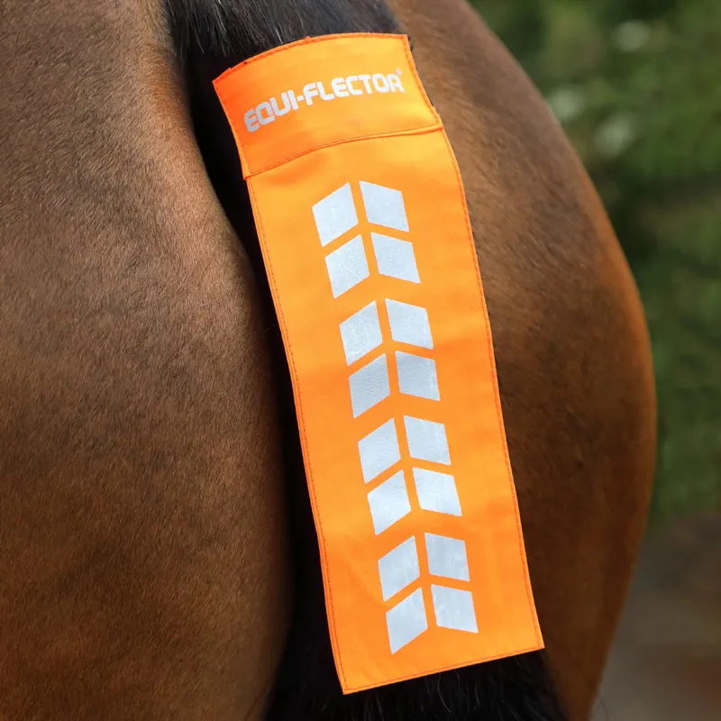 EQUI-FLECTOR Tail Strap - Orange-1
