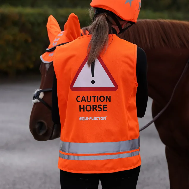 EQUI-FLECTOR Adults High-Visibility Safety Vest - Orange-4