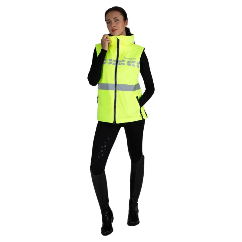 EQUI-FLECTOR Hi-Viz Women's Waterproof Vest - Yellow-1