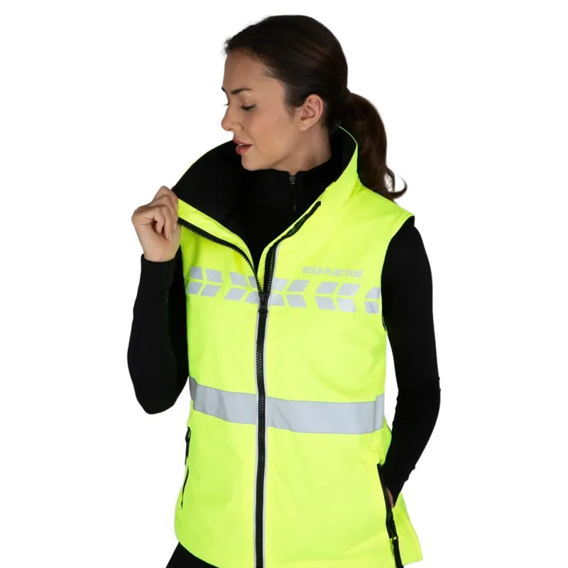 EQUI-FLECTOR Hi-Viz Women's Waterproof Vest - Yellow-3