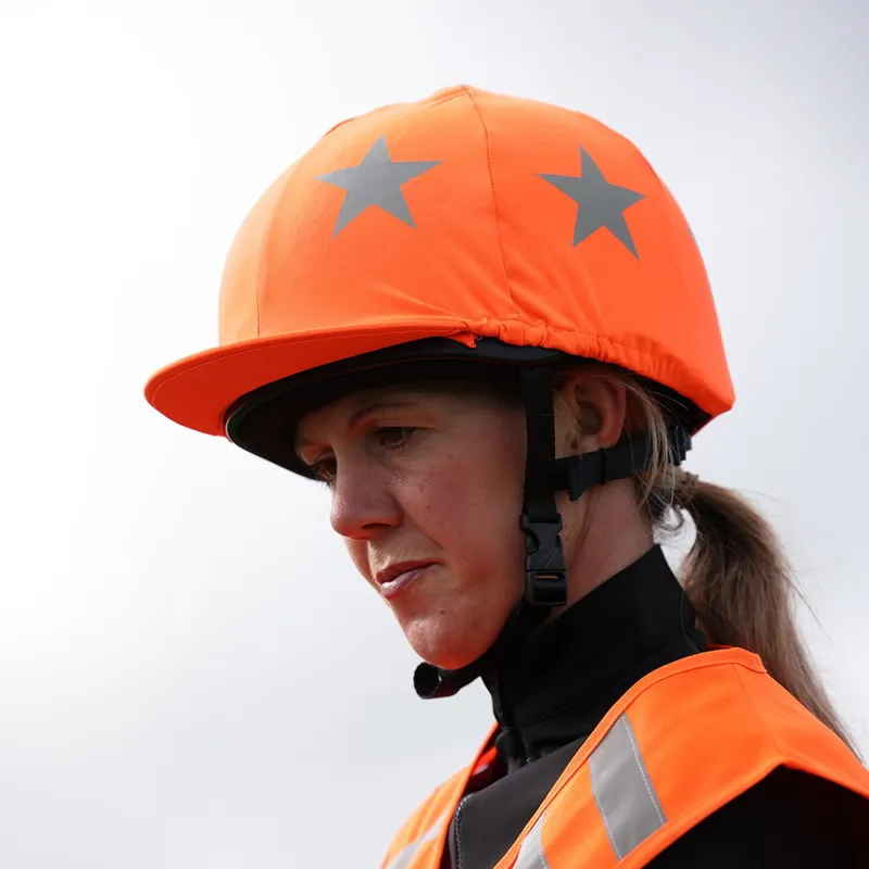EQUI-FLECTOR Helmet Cover - Orange-1