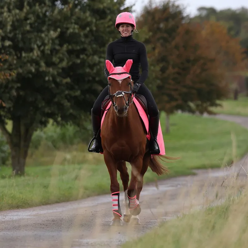 EQUI-FLECTOR Helmet Cover - Pink-2