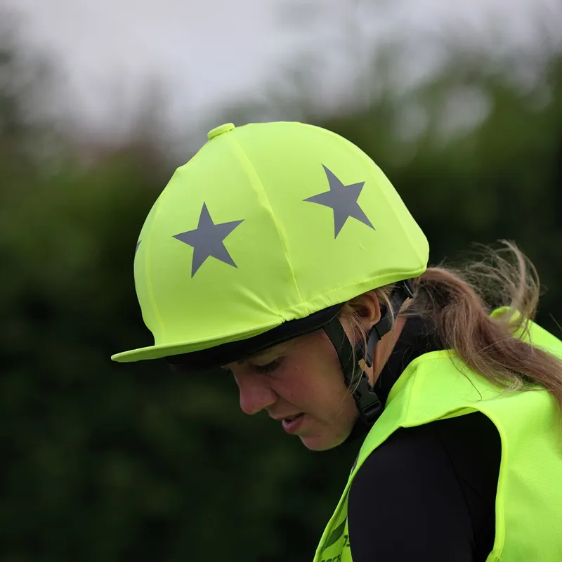 EQUI-FLECTOR Helmet Cover - Yellow-2
