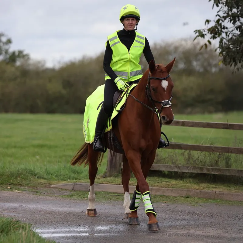 EQUI-FLECTOR Helmet Cover - Yellow-3
