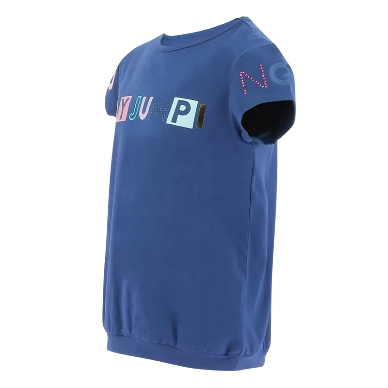 Equi-Kids Icance Junior T-Shirt - Navy-3