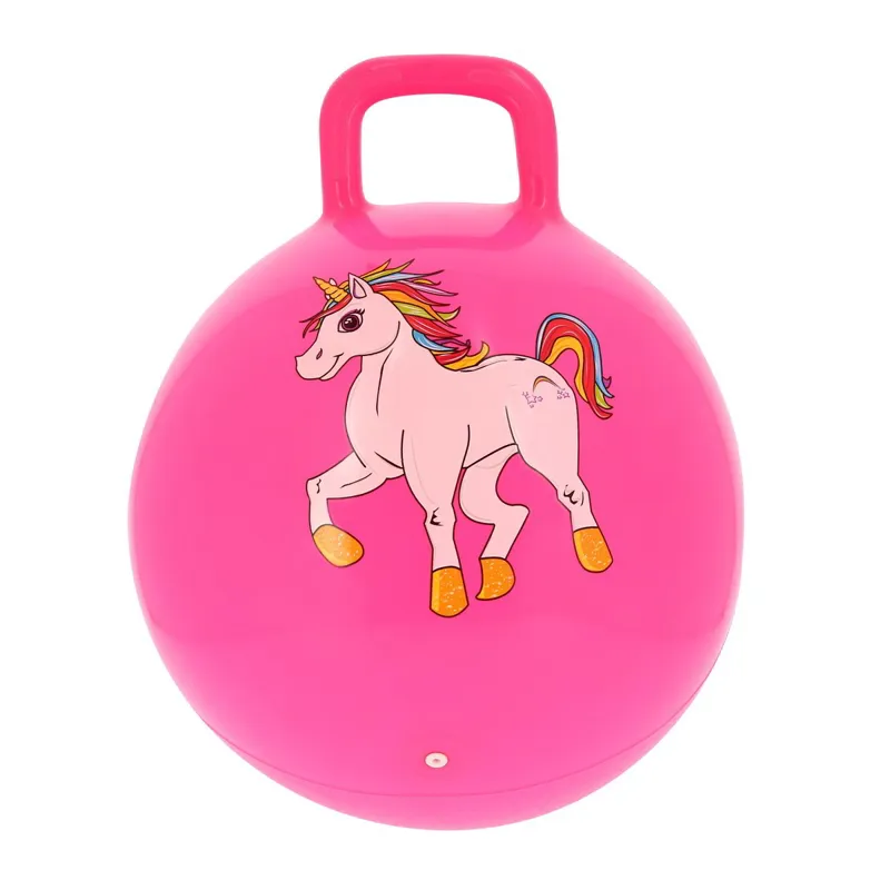 Equi-Kids Unicorn Hopper Ball - Neon Pink