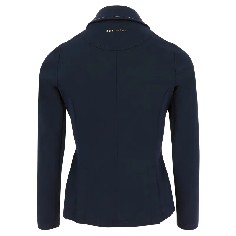 Equi-Theme Athens Junior Girls Show Jacket - Navy-1