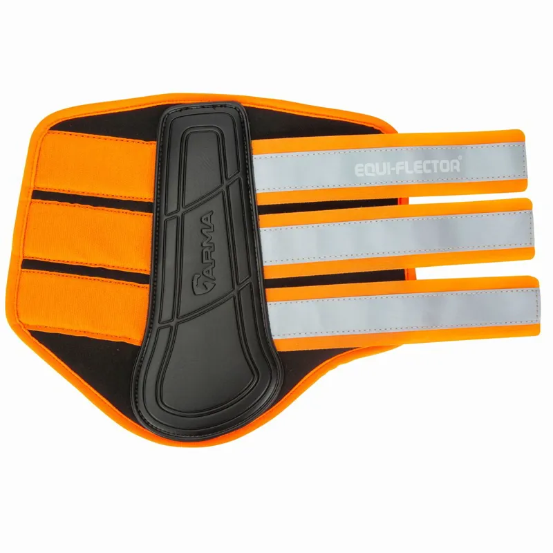 ARMA EQUI-FLECTOR Brushing Boots - Orange-9