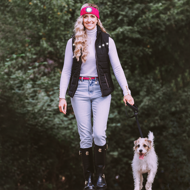 Equi Light Free Style LED Ladies Vest - Black-2