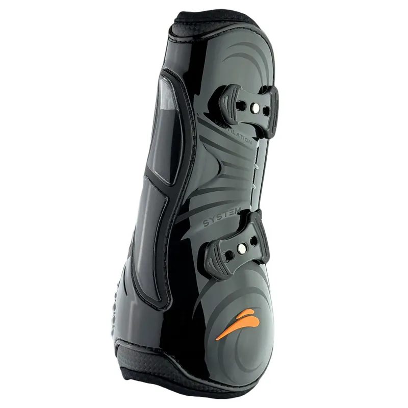 eQuick eAirshock Front Tendon Boots - Legend Black