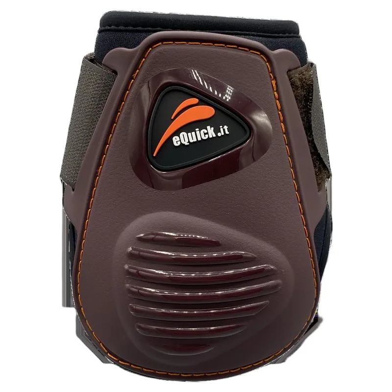 eQuick eLight Rear Fetlock Boots - Brown-1