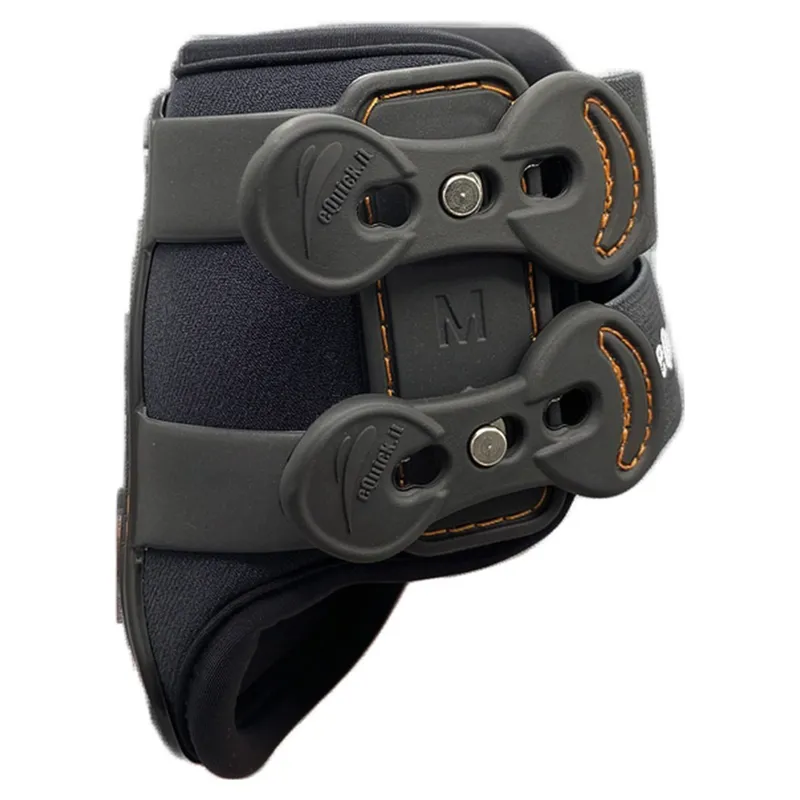 eQuick eShock Billet Rear Fetlock Boots - Black-2