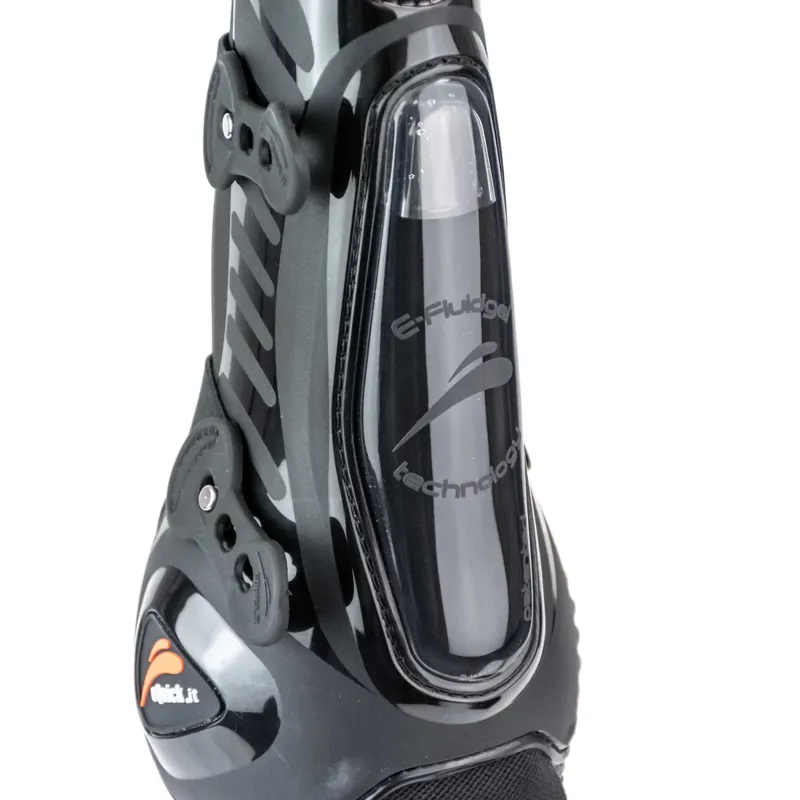 eQuick eShock Bell Front Tendon Boots - Legend Black-3