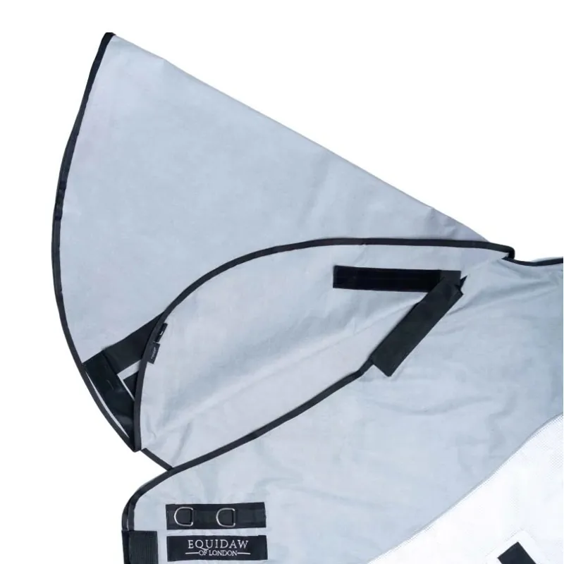 Equidaw of London Cooling Sheet Neck Cover - Light Blue/White-2