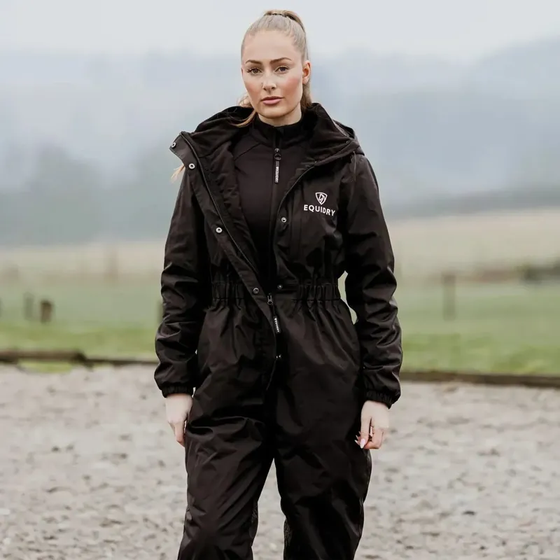 EQUIDRY All-In-One Women's Waterproof Jumpsuit - Brown-2