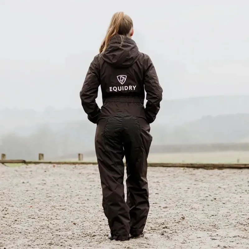 EQUIDRY All-In-One Women's Waterproof Jumpsuit - Brown-4