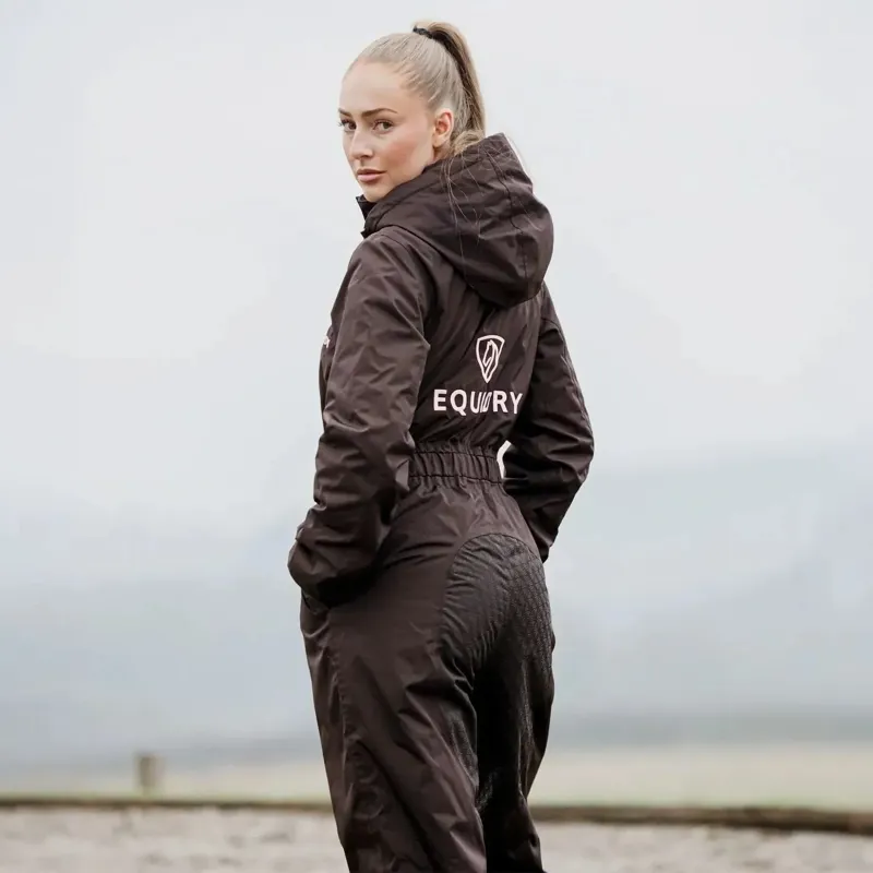 EQUIDRY All-In-One Women's Waterproof Jumpsuit - Brown-6