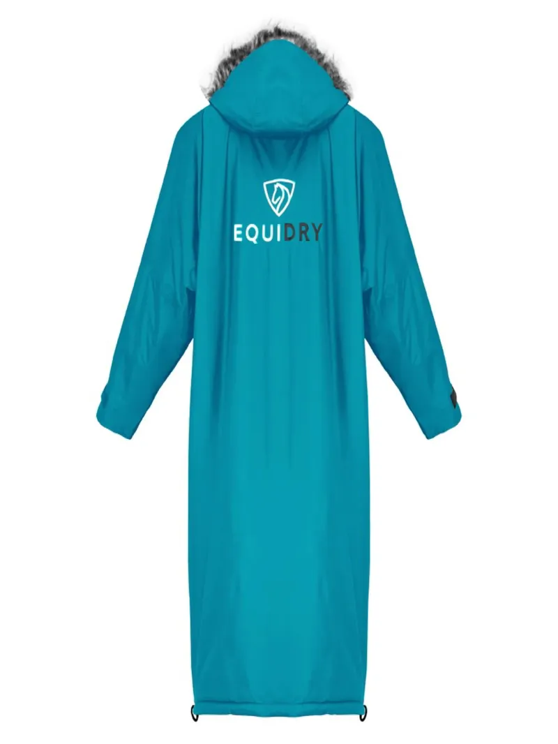 EQUIDRY Evolution Lux Adult Waterproof Jacket - Turquoise/Charcoal-3