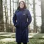 EQUIDRY Aura Women's Waterproof Long Riding Coat - Navy