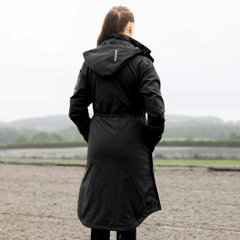 EQUIDRY Bronte Waterproof Women's Long Riding Coat - Black-1