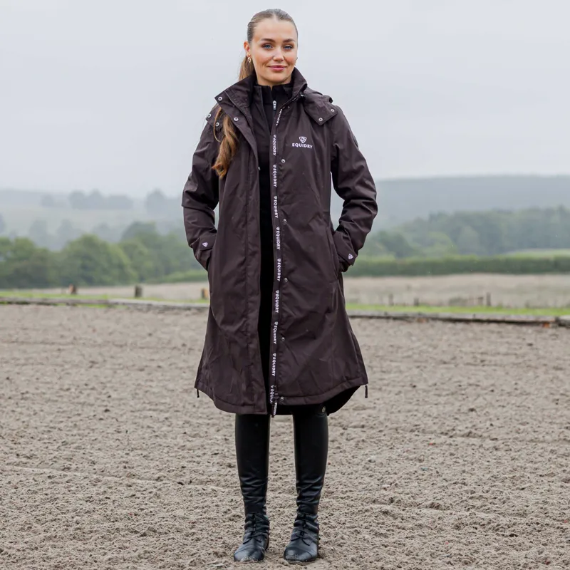 EQUIDRY Bronte Waterproof Women's Long Riding Coat - Brown