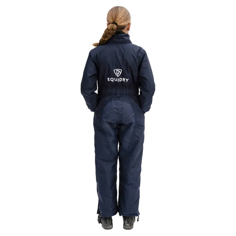 EQUIDRY All-In-One Junior Waterproof Jumpsuit Navy-4