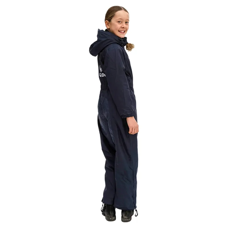 EQUIDRY All-In-One Junior Waterproof Jumpsuit Navy-5