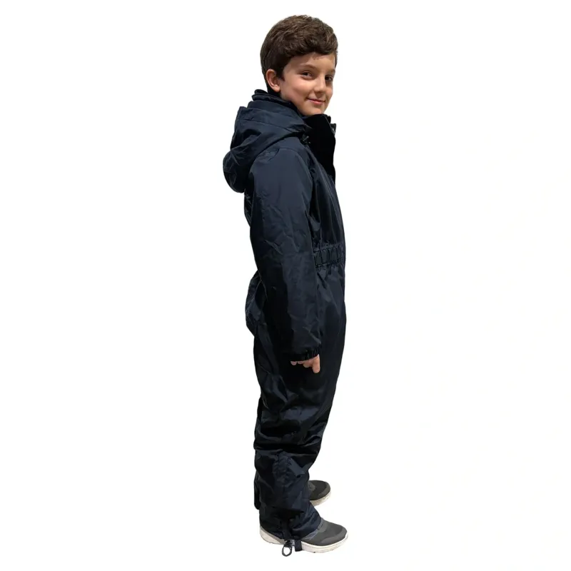 EQUIDRY All-In-One Junior Waterproof Jumpsuit Navy-9