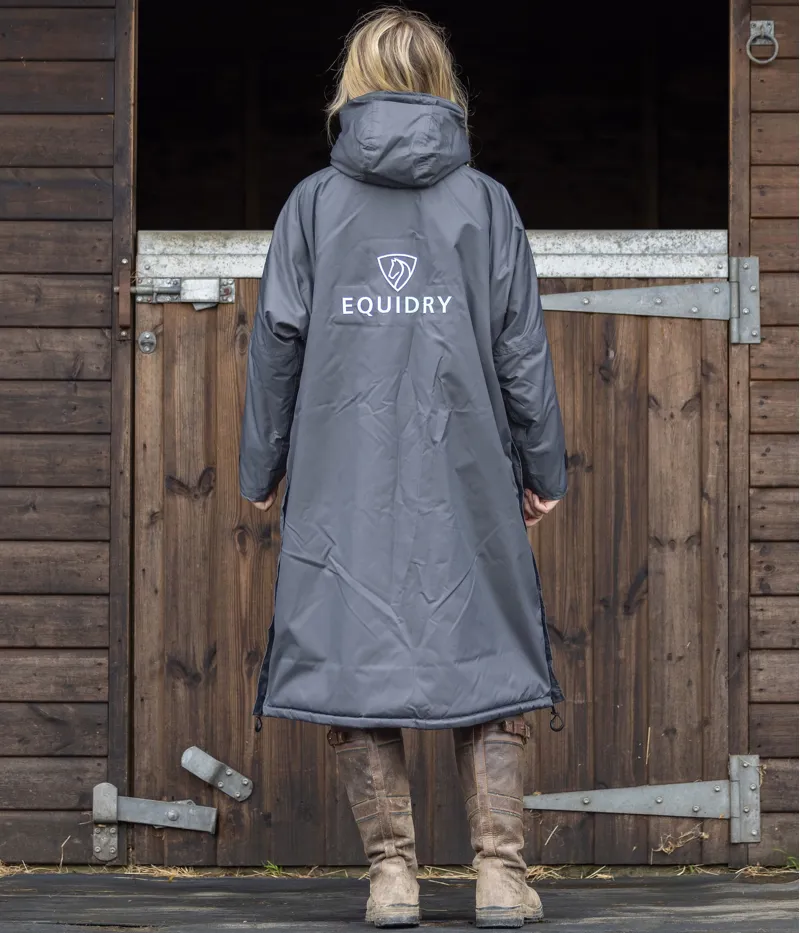 EQUIDRY Evolution Fleece Lined Waterproof Jacket - Charcoal/Grey-2