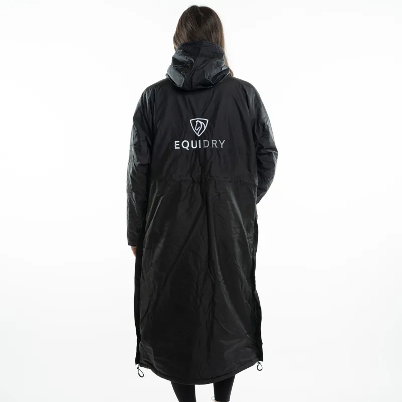 EQUIDRY Evolution Thin Fleece Lined Waterproof Jacket - Black/Black-6