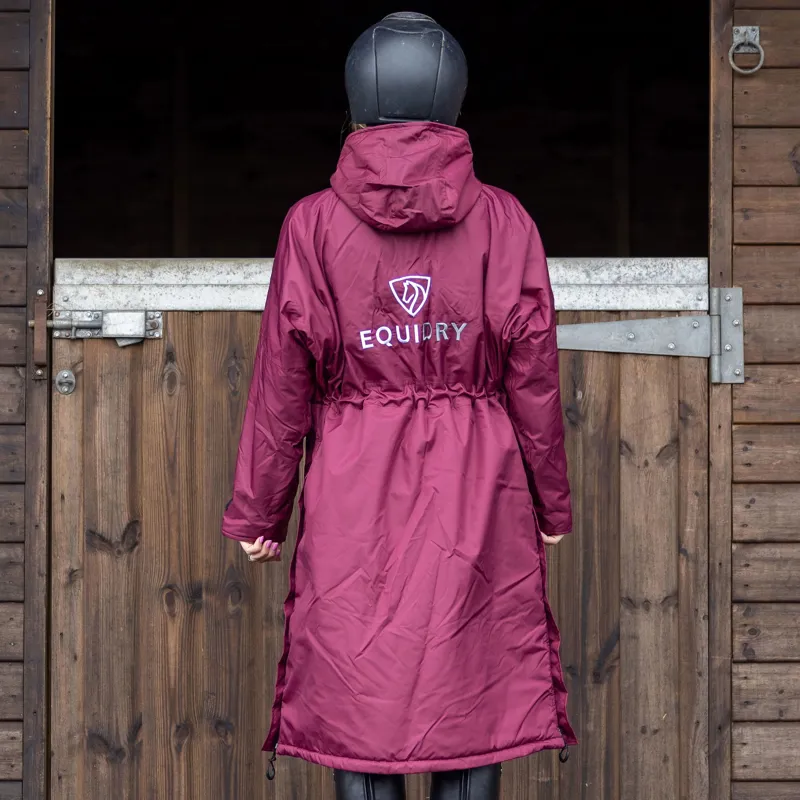 EQUIDRY Evolution Thin Fleece Lined Waterproof Jacket - Plum/Plum-3