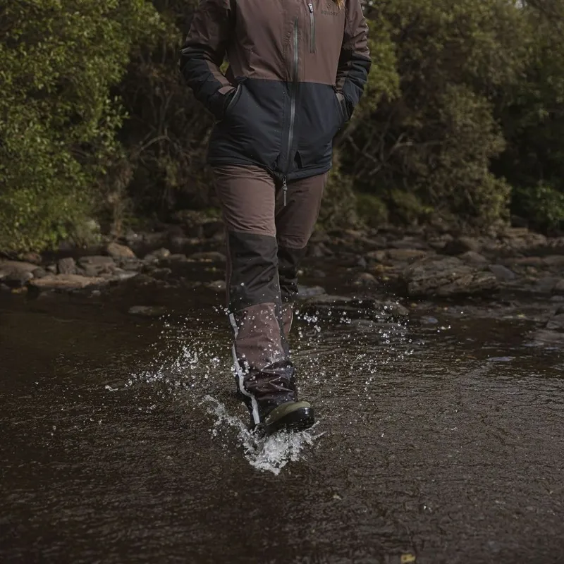 EQUIDRY Freya Waterproof Riding Pants - Brown/Black-12