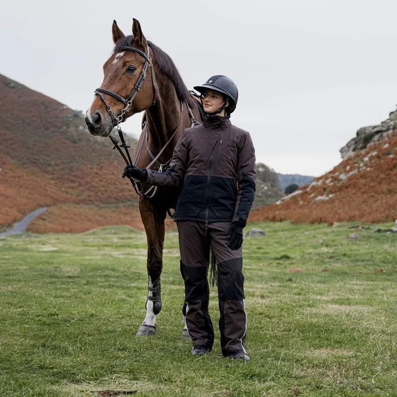 EQUIDRY Freya Waterproof Riding Pants - Brown/Black