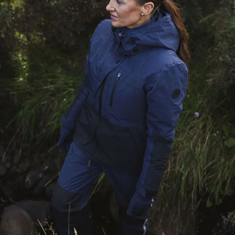 EQUIDRY Freya Women's Padded Waterproof Jacket - Navy/Black-12