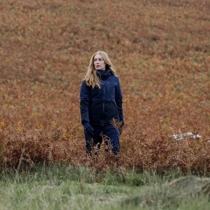 EQUIDRY Freya Women's Padded Waterproof Jacket - Navy/Black-3
