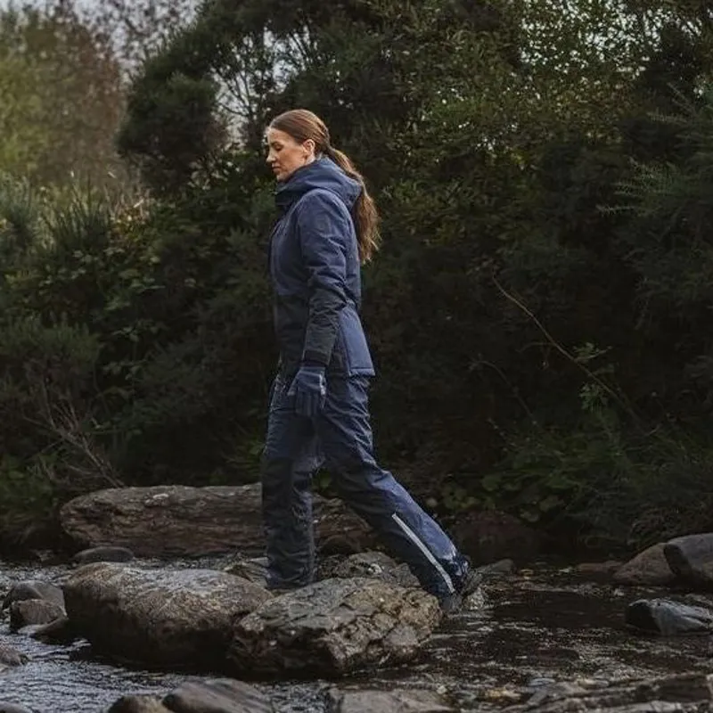 EQUIDRY Freya Women's Padded Waterproof Jacket - Navy/Black-10