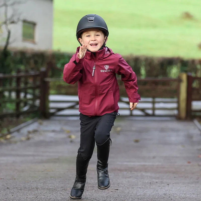 EQUIDRY Nimbus Pack Away Junior Waterproof Jacket - Plum