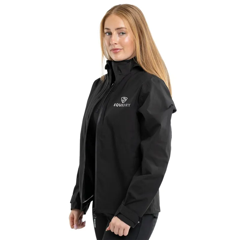 EQUIDRY Nimbus Pack Away Women's Waterproof Jacket - Black-5