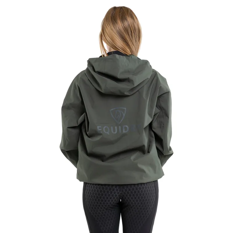 EQUIDRY Storm Smock Waterproof Quarter Zip Adults Jacket - Black Forest-2