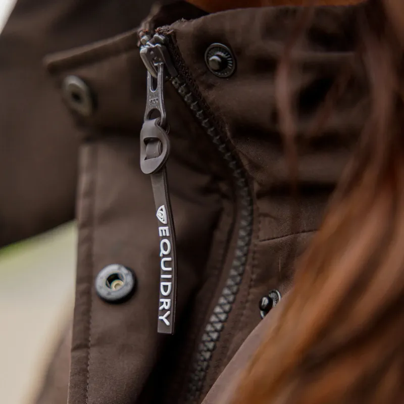 EQUIDRY Talia Womens Waterproof Puffer Jacket - Brown-4